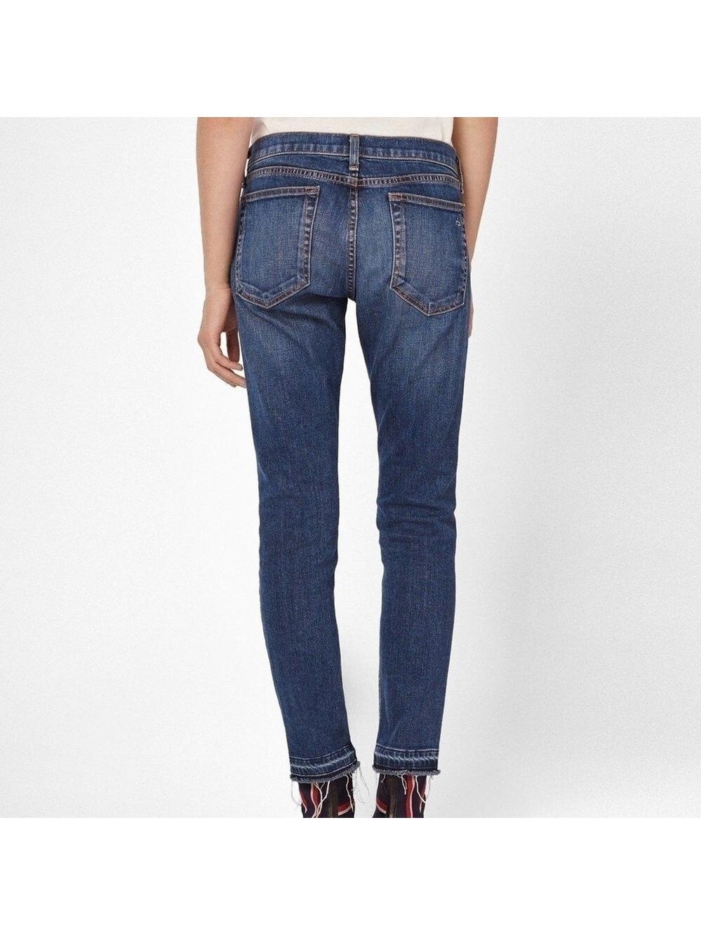 Rag & Bone Crop Straight Leg Jeans